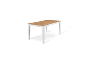 Mesa extensible de roble 90 cm x 156- 316 cm H. 76 cm