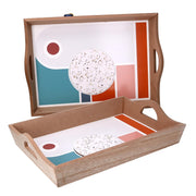 Bandeja de madera marrón 1-2 cm43,5x30h8,5