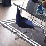 Silla Enzio tejido parlamento azul