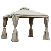 Gazebo dallas de lujo 3x3m con mosquitera 400g - m2