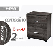 Cajones de dormitorio gris de dormitorio 40 x 30 x 45 H CM