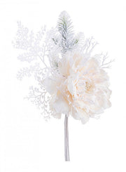 Azulejo de Porcelana Peonia Ginny Avorio Innevato 10x