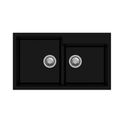 Fregadero Tip Toe N200 2 senos negro
