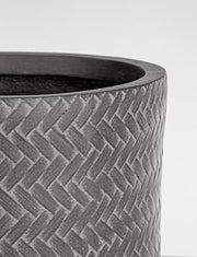 Set4 P.Vaso Pestañas Trenzado Antracita