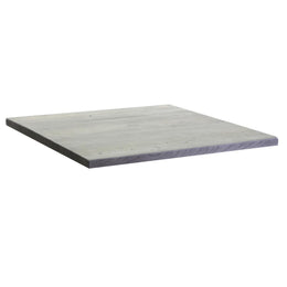 Tablero rectangular de resina gris para exterior