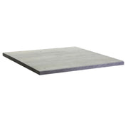 Tablero rectangular de resina gris para exterior