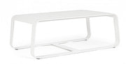 Mesa de centro para exterior en aluminio Blanco MERRIGAN 105x62x h38 cm