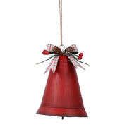 Campana de metal rojo 14,5x11h9,5 cm