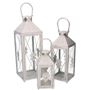 Farol metal crema y dorado 1-3 cm19x19h54-66