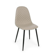Silla de comedor en polipiel Tortora AMANDA 45x54x h87 cm