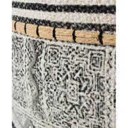 TILAK Puf de algodón estilo étnico Alaska diámetro 50x h35 cm