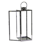 Farol cuadrado metal plateado 1-3 cm29x28,5h85