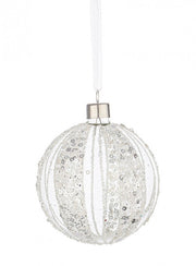 Esfera Vt Spangly Bianco 12x