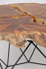 Mesita Adanya vintage de metal y madera