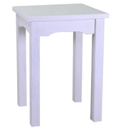 Mesa expositora madera blanca Nantes cm154x46xh100