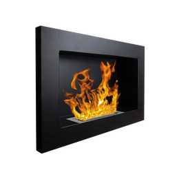 Chimenea de bioetanol o construida -en negro pisa l 65 x p 12 x h 40