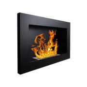 Chimenea de bioetanol o construida -en negro pisa l 65 x p 12 x h 40