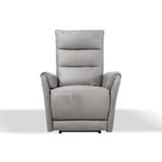 Sillón reclinable eléctrico efecto nobuk gris claro 82 x 98 x 109 cm