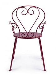 Silla apilable con reposabrazos Etienne Bordeaux
