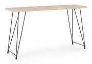 Consola de acero con tapa de madera DISTRICT 140x39x h79 cm