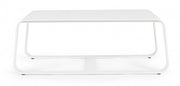 Mesa de centro para exterior en aluminio Blanco MERRIGAN 105x62x h38 cm