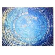 Cuadro estampado bluetooth dorado azul cm80x60x4