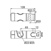 Innovador sistema de deslizamiento en ABS para movimientos fluidos y precisos.