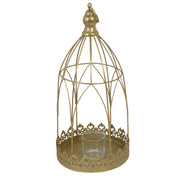 Portavelas de metal dorado cm ø13h30