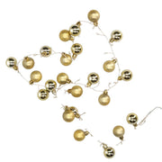 Esfera dorada cable luz 48 led blanco cálido fuente de alimentación fija cm ø4x120