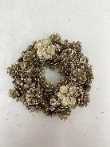 Coronilla con flores de champán y piñas cm ø30h8