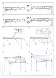 Cenador de acero 2,5x3x2,5 - 2h m