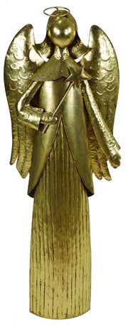 Gran ángel dorado con estrella nai-2228 cm. 55 x 21 h 147