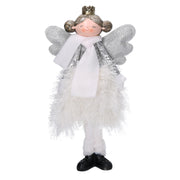 Ángel en tela blanca cm16x10h26