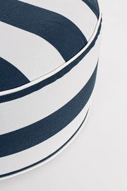 Puf Hinchable Rayas Blanco-Azul