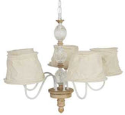 Araña de hierro y cristal 68 x 60 cm h