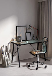 Silla de oficina Young Gulliver acero ecopiel