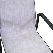 Butaca en aluminio y antracita Cleveland textline