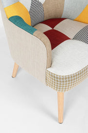 Sillón de tela patchwork Galatea