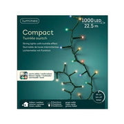 Kaemingk 1000 luces navideñas LED de color blanco cálido y multicolor, efecto centelleante