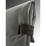 Cama doble contenedor Grenoble en ecopiel gris