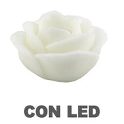 Vela led rosa y blanca 32 x 20 h