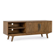 Mueble de TV de madera de 2 puertas de estilo vintage