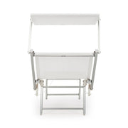 Tumbona exterior blanca