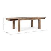 Mesa de madera extensible Salford 160/260x100