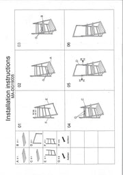 Estante de madera blanca de 3 estantes cm68,5x40h132