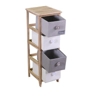 Brenda cómoda botón 4 cajones cm26x32h81