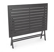 Mesa de exterior en aluminio antracita ELIN 110x70x h71 cm