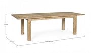 Mesa de exterior rectangular en madera de teca FSC cm 200 - 260x 100x h 78