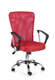 Silla de oficina BRISBANE roja regulable en altura