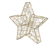 Lámpara de metal estable de estrella de micro LED 4x20x19 Ø20 cm